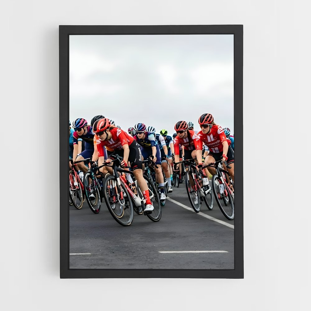 Poster Olympic cycling cyclistes – affiche Cyclisme (vue 2)